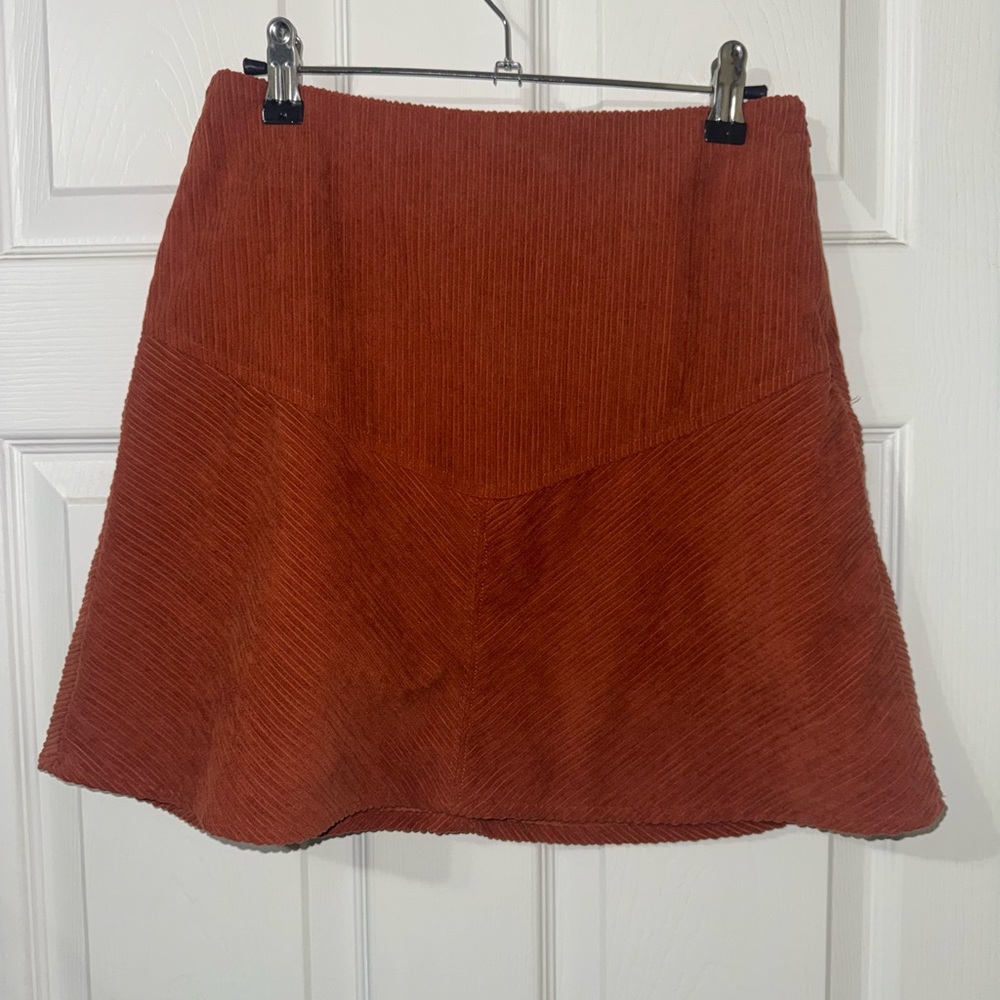 Burnt Orange Skirt by New In